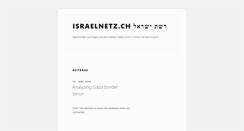 Desktop Screenshot of israelnetz.ch