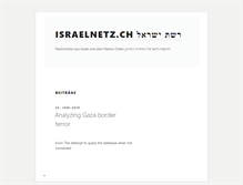 Tablet Screenshot of israelnetz.ch