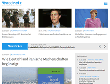 Tablet Screenshot of israelnetz.com